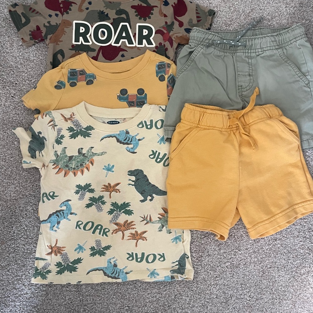 Cat & Jack + Old Navy Shirts and Short Bundle